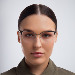 تسوق نظارة طبية بإطار كات آي نصف إطار EYE'M بلون أسود أونلاين.