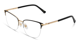 تسوق نظارة طبية بإطار كات آي نصف إطار EYE'M بلون أسود أونلاين.