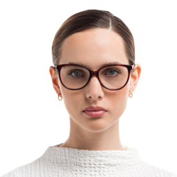 EYE'M Cat Eye Eyeglasses in Havana – Product Photo 5