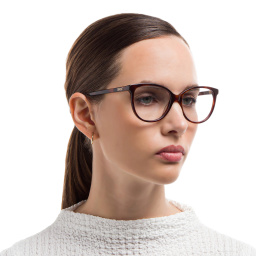 EYE'M Cat Eye Eyeglasses in Havana – Product Photo 6