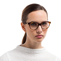 EYE'M Square Eyeglasses in Havana – Product Photo 5