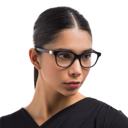 EYE'M Square Eyeglasses in Black – Product Photo 6