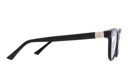 EYE'M Square Eyeglasses in Black – Product Photo 3