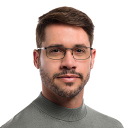 EYE'M Rectangle Eyeglasses in Black – Product Photo 6