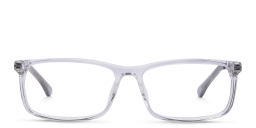 EYE'M Wide Rectangle Eyeglasses in Clear – Product Photo 1