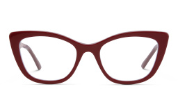 EYE'M Cat Eye Eyeglasses in Red – Product Photo 1