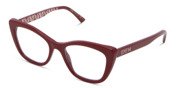 EYE'M Cat Eye Eyeglasses in Red – Product Photo 2