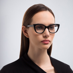 Shop EYE'M Cat Eye Eyeglasses in Black online.