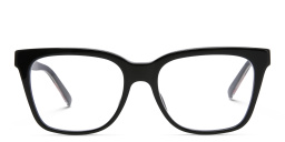 EYE'M Square Eyeglasses in Black – Product Photo 1