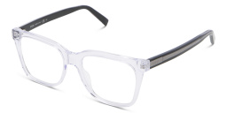 EYE'M Square Eyeglasses in Clear – Product Photo 2
