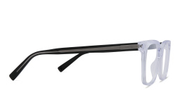 EYE'M Square Eyeglasses in Clear – Product Photo 3