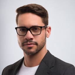 Shop EYE'M Rectangle Eyeglasses in Black online.