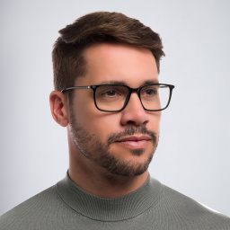 EYE'M Rectangle Eyeglasses in Black – Product Photo 5