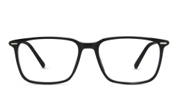 EYE'M Rectangle Eyeglasses in Black – Product Photo 1