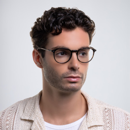 EYE'M Round Eyeglasses in Havana – Product Photo 8