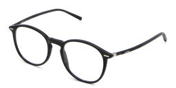 EYE'M Round Eyeglasses in Black – Product Photo 2
