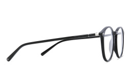 EYE'M Round Eyeglasses in Black – Product Photo 3