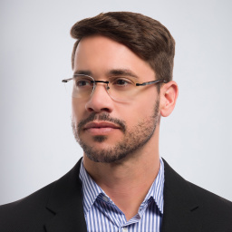 EYE'M Rimless Rectangle Eyeglasses in Black – Product Photo 5