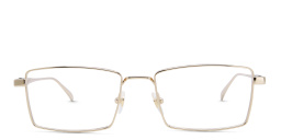 EYE'M Rectangle Eyeglasses in Gold – Product Photo 1