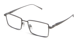 EYE'M Rectangle Eyeglasses in Gunmetal – Product Photo 2