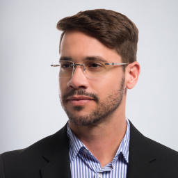 EYE'M Rimless Rectangle Eyeglasses in Silver – Product Photo 5