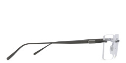 Shop EYE'M Rimless Rectangle Eyeglasses in Gunmetal online.