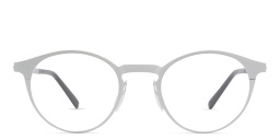 EYE'M Round Eyeglasses in Silver – Product Photo 1