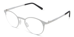 Shop EYE'M Round Eyeglasses in Silver online.