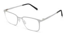EYE'M Rectangle Eyeglasses in Silver – Product Photo 2