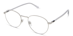 EYE'M Round Eyeglasses in Silver – Product Photo 2
