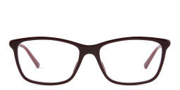 EYE'M Rectangle Eyeglasses in Red – Product Photo 1