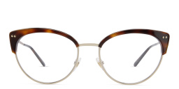 EYE'M Cat Eye Eyeglasses in Havana Gold – Product Photo 1
