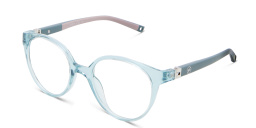 EYE'M Kids Round Eyeglasses in Blue – Product Photo 2