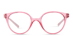 EYE'M Kids Round Eyeglasses in Transparent Pink – Product Photo 1