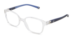 EYE'M Kids Rectangle Eyeglasses in Clear – Product Photo 2