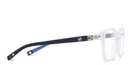 EYE'M Kids Rectangle Eyeglasses in Clear – Product Photo 3