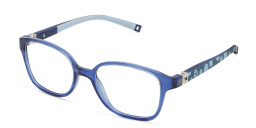 EYE'M Kids Rectangle Eyeglasses in Blue – Product Photo 2