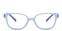 EYE'M Kids Rectangle Eyeglasses in Light Blue – Product Photo 1