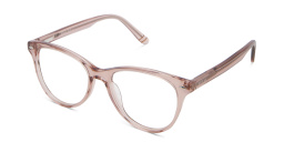 Shop EYE'M Kids Round Eyeglasses in Nude online.