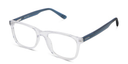 EYE'M Kids Rectangle Eyeglasses in Clear – Product Photo 2