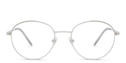 EYE'M Kids Round Eyeglasses in Silver – Product Photo 1