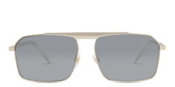 EYE'M Rectangle Sunglasses in Gold – Product Photo 1