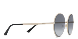 EYE'M Round Sunglasses in Gold – Product Photo 3