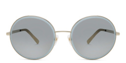 EYE'M Round Sunglasses in Gold – Product Photo 1