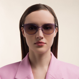 EYE'M Cat Eye Sunglasses in Purple – Product Photo 5