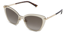 EYE'M Cat Eye Sunglasses in Beige – Product Photo 2