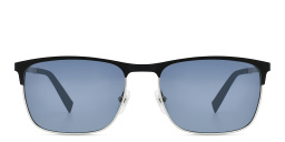EYE'M Rectangle Sunglasses in Black – Product Photo 1