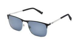 EYE'M Rectangle Sunglasses in Black – Product Photo 2