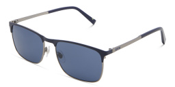 EYE'M Rectangle Sunglasses in Blue – Product Photo 2