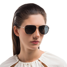 Shop EYE'M Unisex Aviator Sunglasses in Havana online.